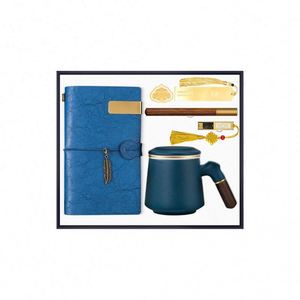 OEM Luxury Tea <b>Mug</b> A6 Notebook Wood Pen Business Gift Customized Men Gift Box Set - Product Image 5