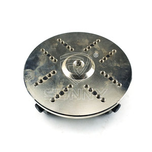 Plaque de martelage à 4 têtes de 150 mm pour meuleuse d'angle, texturage de surface béton et granit, taille de tête personnalisable, directement de l'usine OEM - Product Image 2