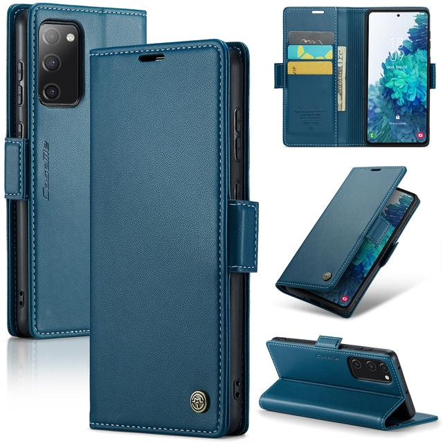 Factory Wholesale for Samsung Galaxy S20 FE CaseMe 023 Butterfly Buckle Litchi Texture RFID Anti-theft Leather Phone Case