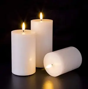 3-Pack Remote Control Battery Flameless LED Tea Lights Flickering Bulb Battery Operated LED Candle Lights