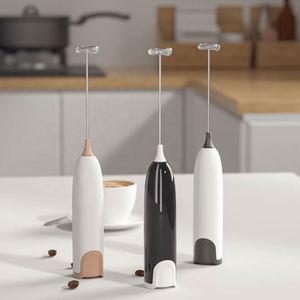 Custom LOGO Battery Operated Mini Foam <b>Maker</b> Stainless Steel <b>Coffee</b> Drink Mixer Powerful Handheld Milk Frother - Product Image 2