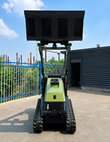 Mini-chargeuse compacte sur chenilles CE Euro 5 EPA en promotion pour la construction et l'aménagement paysager