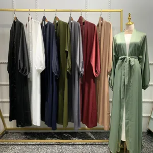 Best Quality Women's Casual Plus Size Cardigan Robe Dubai Tunic Dress Wholesale