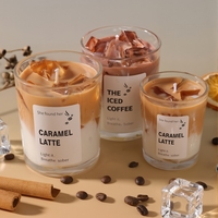 Bougies parfumées artisanales végétaliennes en cire de gel en forme de tasse à café pour la décoration de la maison à Diwali, ornements créatifs, cadeaux souvenirs en gros