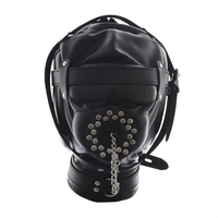 Nouveau Masque Réglable avec Gag à Bouche Ouverte, Fétichisme BDSM, Contraintes de Bondage BDSM, Jouets Érotiques, Jouets Sexuels pour Couples