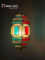 Lámpara de Techo Colgante de Cobre Puro para Hoteles y Villas, Luz LED Decorativa Interior con 3 Años de Garantía, CA 220V