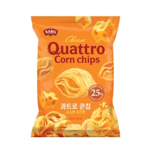 Cheese Quattro Corn Chips Rich Cheese Taste Nutty Aroma Savory Four Layer Wave Crunch Corn <b>Snack</b> Individually Wrapped Wholesale - Product Image 5