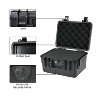 Étui de protection rigide imperméable de qualité marine Everest avec insert en mousse personnalisé et valve de pression pour instruments