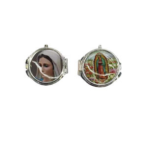 KOMI Religieux Cadre Photo Porte-clés Photo Photo Insert Jésus Sainte Famille Vierge Marie Pendentifs pour DIY Collier Porte-clés - Product Image 5