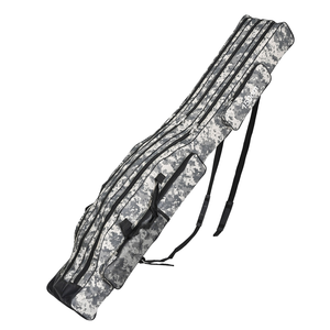 Custom 1.2m1.5m Double Shoulder Fishing Rod Bag Three-layer Foldable Big Belly Sea Fishing <b>Backpack</b> <b>Waterproof</b> Function - Product Image 3