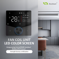 Thermostat WiFi intelligent Beca Tuya APP BAC-009 pour climatiseur central HVAC 2 ou 4 tuyaux 220V 24V avec contrôle à distance