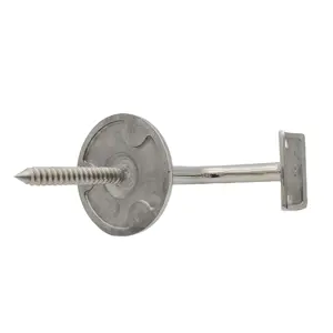 Staffa a parete 316 in acciaio inox supporto scala corrimano rotondo staffa con vite per 38.1mm ringhiera