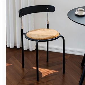 Vintage Style Light Luxury Dining <b>Chair</b> With Backrest Modern Minimalist For Dining Room Bedroom <b>Study</b> Retro <b>Chair</b> Set - Product Image 3