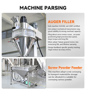 Línea de envasado de polvo completamente automática, máquina de envasado tipo solapa de polvo de especias, detección de metales de peso para productos químicos farmacéuticos de alimentos - Product Image 5