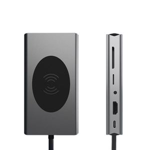 <span class=keywords><strong>HDMI</strong></span> VGA USB3.0 SD TF RJ45 PD audio3.5 không dây sạc 10W 13 trong 1 USB Hub. - Product Image 2