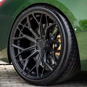 Llantas JJS, ruedas forjadas negras personalizadas, ruedas de coche de pasajeros18 19 20 21 <span class=keywords><strong>22</strong></span> pulgadas 5x11 2/120/114.3 para <span class=keywords><strong>BMW</strong></span> F82 <span class=keywords><strong>M8</strong></span> M3 M4 M5 X5 Z4 535 - Product Image 2