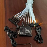 Kits de fibres optiques pour voiture V8+10 Star+shooting Star 16W RGBW, mini kits de fibres optiques avec télécommande RF et contrôle par application pour voiture