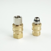 Connecteur rapide en laiton sans valve, modèle JST, pour machine à laver de voiture, avec garantie d'un an, joint en Buna-N.EPDM/FKM