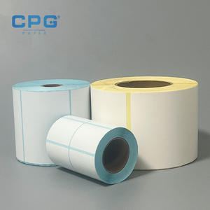 Etiqueta Adhesiva Térmica Premium Impermeable y Resistente al Aceite de 4x4 Pulgadas y 125 g/m², Rollo de Etiquetas Térmicas para Embalaje de Almacén - Product Image 1