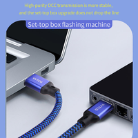 G2 kabel USB Tipe C ke Tipe C, kabel OFC kepang cepat mengisi Data kabel ekstensi daya USB kabel Audio pria KE pria hitam