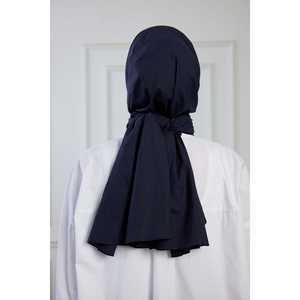 Navy Blue Pure Cotton <b>Scarf</b>-Elegant <b>Hat</b> & <b>Glove</b> <b>Set</b> Accessory - Product Image 1