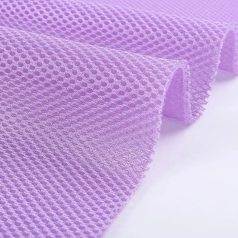 polyester soft breathable 3d sandwich spacer mesh fabric for clothing hometextile chair shoe bag mattress car auto seat cover