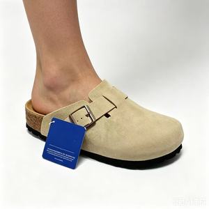 Sabots en cuir de vachette vintage confortables et antidérapants, chaussures décontractées en cuir véritable, très demandés, adaptés aux jeunes - Product Image 3