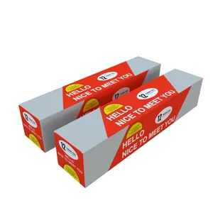 Zachte Aluminiumfolie Verpakking Food Grade Baking Aluminiumfolie Rol Papier Doos Groothandel Aangepaste Logo Doos Voor Aluminiumfolie Rol