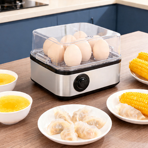 Produit OEM ODM, conception la plus récente, cuiseur à œufs multifonctionnel rapide pour la cuisine, cuiseur à œufs <span class=keywords><strong>carré</strong></span> en acier inoxydable noir - Product Image 2