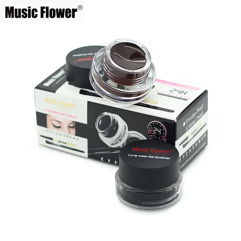 Nhạc Flower Tinted Tint Trang Điểm Chống Thấm Nước Mạnh Mẽ Dễ Dàng Dày Đen Và Nâu Eye Brow Gel Liner