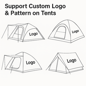 Người duy nhất kim tự tháp lều với ống khói Cổng & chống cháy tuyết váy cho cắm trại & bếp gỗ sử dụng - Product Image 5