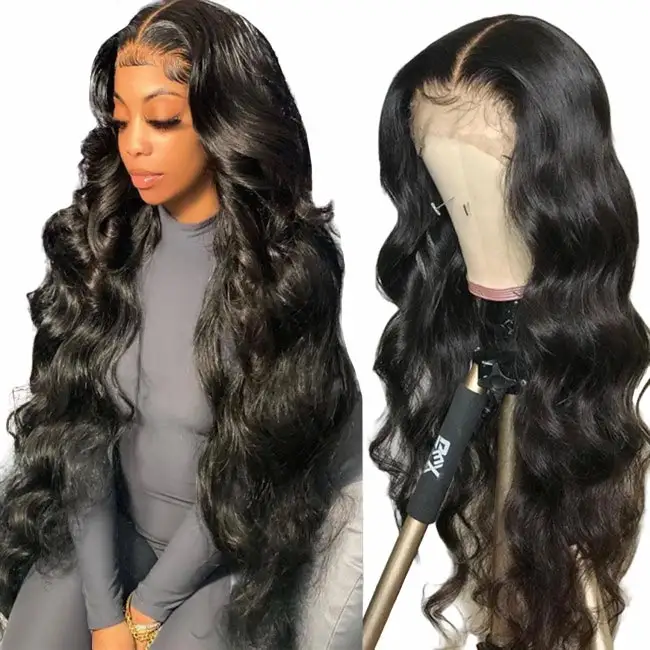 Wholesale Raw Virgin Cuticle Aligned Peruvian Human Hair Body Wave Wig Vendors Hd Wigs Human Hair Lace Front For Black Women