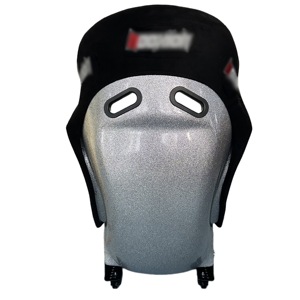 Asiento de Carreras <span class=keywords><strong>F1</strong></span> Personalizado con Estructura de Fibra de Vidrio y Respaldo de Concha de Langosta Plateada - Product Image 5