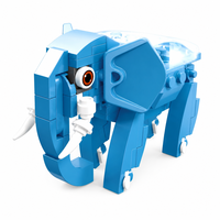 Ensemble de blocs de construction lumineux personnalisés en forme d'éléphant, 84 pièces, modèle animal 3D à construire soi-même avec briques STEM lumineuses, jouet OEM, marque privée