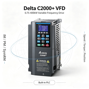 ตัวแปลงความถี่ซี 2000 พลัส 3 เฟส 460V IP20 STO พร้อม PLC ในตัว 10K สเต็ป รีแอคเตอร์ DC ตัวเลือกเสริมสำหรับมอเตอร์ไดรฟ์สำหรับเครื่องผสมแบบงานหนัก - Product Image 1