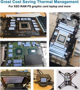 แผ่นซิลิโคนนำความร้อนขนาด 300x400 มม. 3.0W.MK สำหรับระบายความร้อน GPU CPU แผ่นฉนวนความร้อนสำหรับโปรเซสเซอร์ - Product Image 3