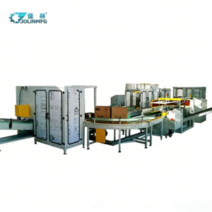 Robot Automático <span class=keywords><strong>de</strong></span> Sellado Vertical <span class=keywords><strong>de</strong></span> Cajas y Paletización, Línea <span class=keywords><strong>de</strong></span> Producción <span class=keywords><strong>de</strong></span> Empaquetado Final para la Industria <span class=keywords><strong>de</strong></span> Alimentos, Bebidas y Electrónica - Product Image 1