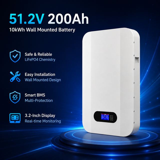 ZTGF 51.2V Split IP65 CAN Solar Battery Inverter Hybrid Power Wall-Mounted 100Ah 5kWh 10kWh Lithium Ion Battery