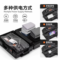 Sacs de compression sous vide électriques pour bagages à main avec pompe intégrée, en TPU, ultra-compression, anti-humidité, grande capacité