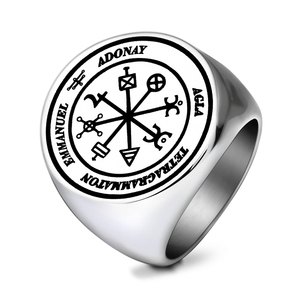 แหวนสแตนเลส R135 รักษาสุขภาพ หลีกเลี่ยงโรคภัย ADONAY AGLA TETRAGRAMMATON <span class=keywords><strong>EMMANUEL</strong></span> เครื่องราง แหวนเครื่องประดับ - Product Image 2