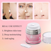 Soins de la peau 6 en 1 de marque privée Vitamine C E organique Blanchissant Collagène Rétinol Best Lift Crème anti-âge pour le visage