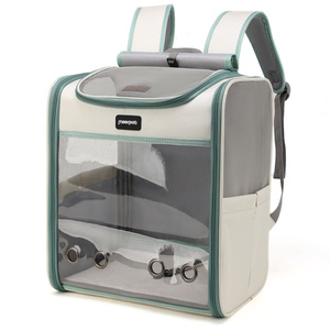 Mochila transportadora de mascotas para gatos de malla transpirable, mochilas plegables para perros y gatos, mochila transportadora ajustable para perros, bolsa de viaje para viajes - Product Image 4