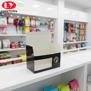 Custom stampato 350gsm scatola di imballaggio in carta patinata per occhiali e vestiti per cani trasparente in <span class=keywords><strong>PVC</strong></span> finestra per la presentazione personalizzata - Product Image 3