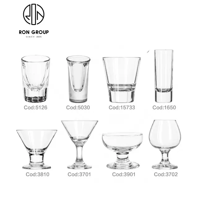 High quality 163ML cheap hotel snifter bar customized whisky shot glasses drinking wine cup clear cocktail glass