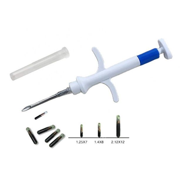 ISO11784 11785 Mini Tag Custom Em4305 RFID Implantable Bioglass Microchip 2.12*12mm Animal Pet Livestock Identification