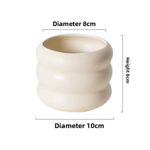 Pot de fleurs en céramique de style nordique moderne avec finition émaillée simple, vente en gros pour orchidées, plantes succulentes, jardinières vertes - Product Image 6