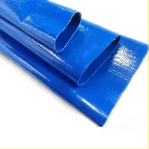 Tuyau d'irrigation en PVC haute résistance tuyau d'alimentation en eau Agriculture tuyau de pompe à eau PVC Layflat Tube Chine usine fournisseur