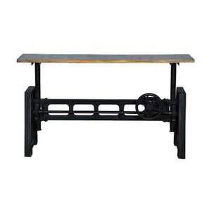 Hot New Modern Industrial Acacia Wood Top Metal Cast Iron Legs Coffee <b>Tables</b> Lightweight <b>Height</b> <b>Adjustable</b> Living Room Bedroom - Product Image 4