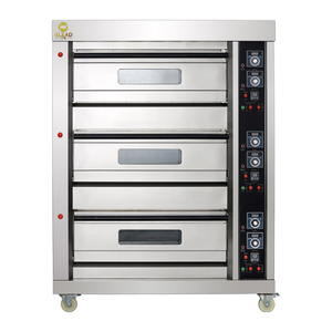 Gran oferta, máquina <span class=keywords><strong>de</strong></span> panadería automática comercial, horno para hornear, 3 cubiertas, 6 bandejas, horno eléctrico <span class=keywords><strong>de</strong></span> cubierta <span class=keywords><strong>de</strong></span> Gas para restaurante, fábrica <span class=keywords><strong>de</strong></span> aperitivos - Product Image 1