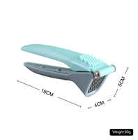 Chuju roestvrijstalen mes plastic knoflookpers - gepersonaliseerde verpakking - multifunctionele handmatige knoflookknijper/molen - gadget